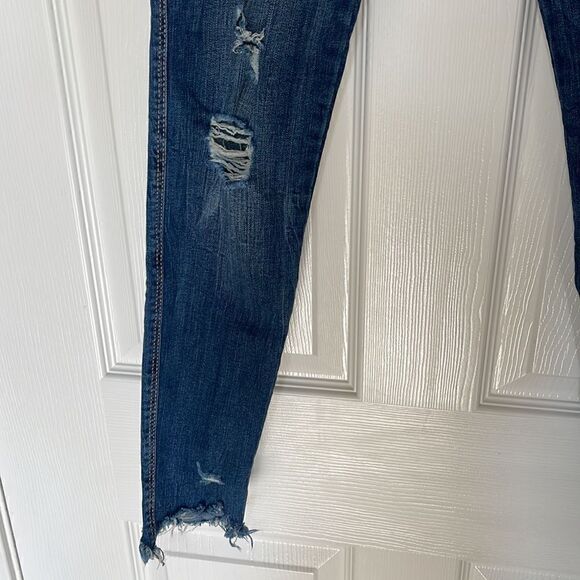 ZARA Trafaluc denimwear distressed jeans size 2 - Picture 2 of 6